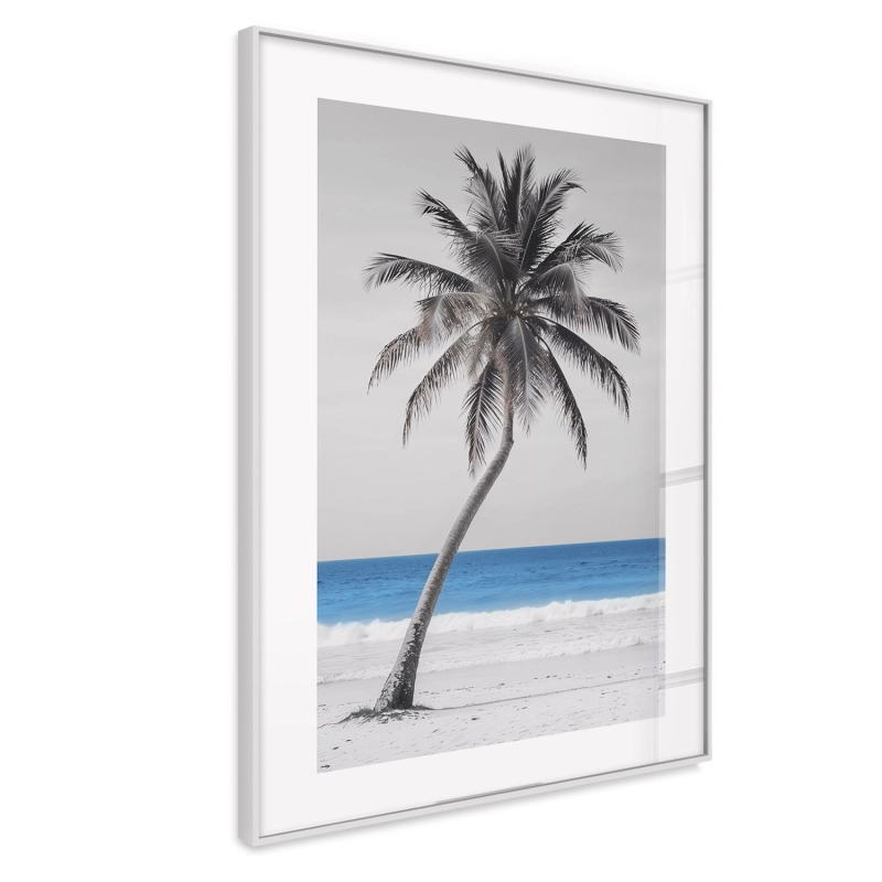 Quadro Decorativo Mar Azul Palmeira