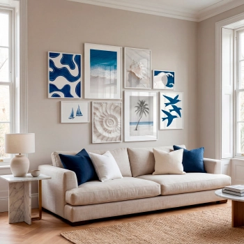 Composição Mar Azul – Decoreiro | Quadros Decorativos