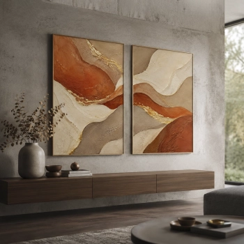 Quadros Decorativos Tons Terrosos