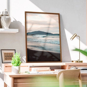 Quadro Decorativo Montanha e Praia