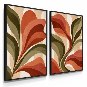 Quadros Decorativos Terracota Floral