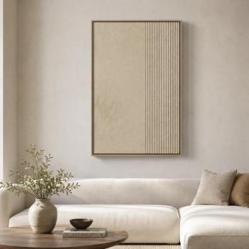 Quadro Único Linhas Geométrico