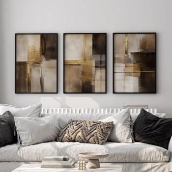 Quadros Decorativos Contemporâneo Marrom