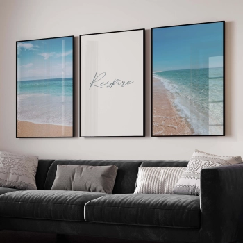 Quadro Decorativo Praia Respire