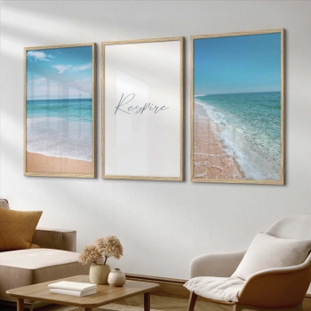 Quadro Decorativo Praia Respire