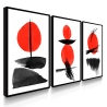 Quadro Decorativo Abstrato Red Dot