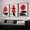 Quadro Decorativo Abstrato Red Dot