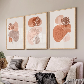 Quadro Decorativo Costela de Adão Bege