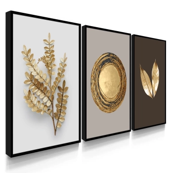 Quadro Decorativo Oliveira Dourado