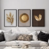 Quadro Decorativo Oliveira Dourado