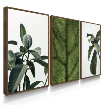 Quadro Decorativo Plantas Verdes