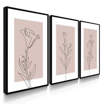 Quadro Decorativo Flores Bohos