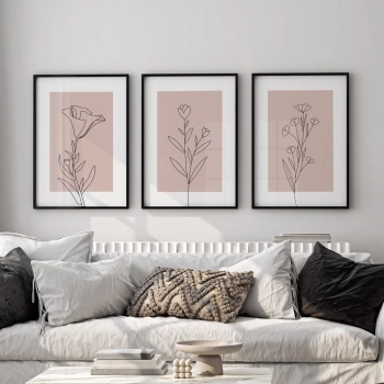 Quadro Decorativo Flores Bohos