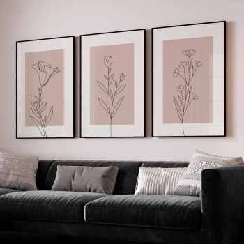 Quadro Decorativo Flores Bohos