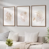 Quadro Decorativo Boho Folhas Claras