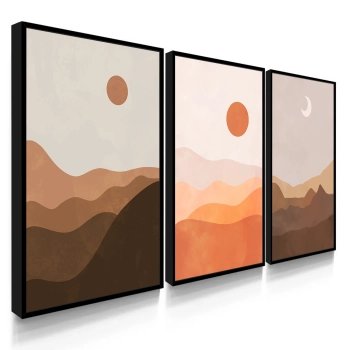 Quadro Decorativo Sol Deserto