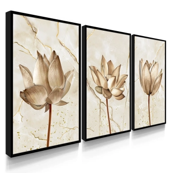 Quadro Decorativo Flor Quartzo