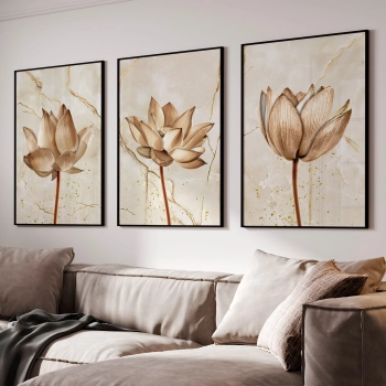 Quadro Decorativo Flor Quartzo