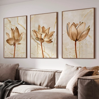 Quadro Decorativo Flor Quartzo