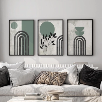 Quadro Decorativo Boho Verde Alecrim