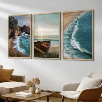 Quadro Decorativo Praia Verde