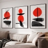 Quadro Decorativo Abstrato Red Dot