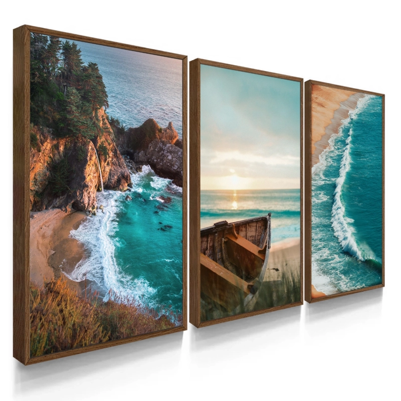 Quadro Decorativo Praia Verde