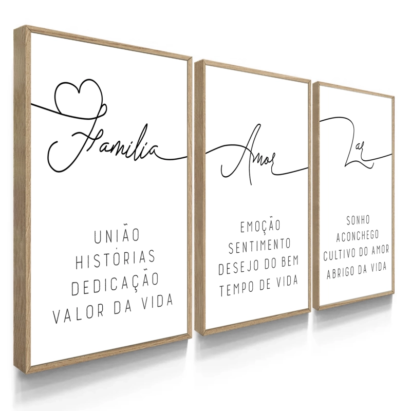 Quadro Decorativo Família Amor Lar Quadro Decorativo Família Amor Lar