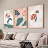 Quadro Decorativo Plantas Cogumelo