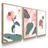 Quadro Decorativo Plantas Cogumelo