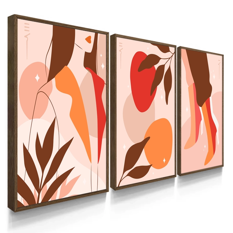 Quadro Decorativo Mulheres Flores Quadro Decorativo Mulheres Flores