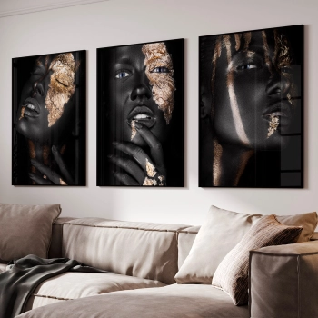 Quadro Decorativo Mulheres Ouro