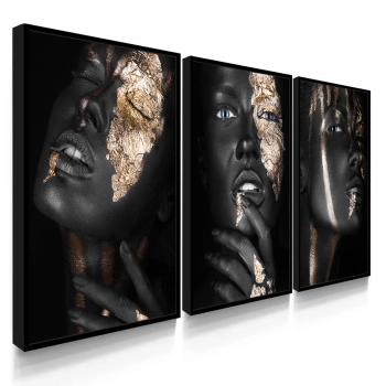 Quadro Decorativo Mulheres Ouro