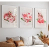 Quadro Decorativo Busto Flores