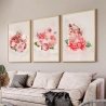 Quadro Decorativo Busto Flores