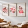 Quadro Decorativo Busto Flores