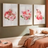 Quadro Decorativo Busto Flores