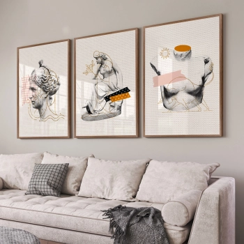 Quadro Decorativo Escultura Abstrata