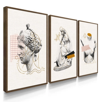 Quadro Decorativo Escultura Abstrata