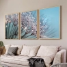 Quadro Decorativo Dente de Leão Azul