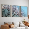 Quadro Decorativo Dente de Leão Azul