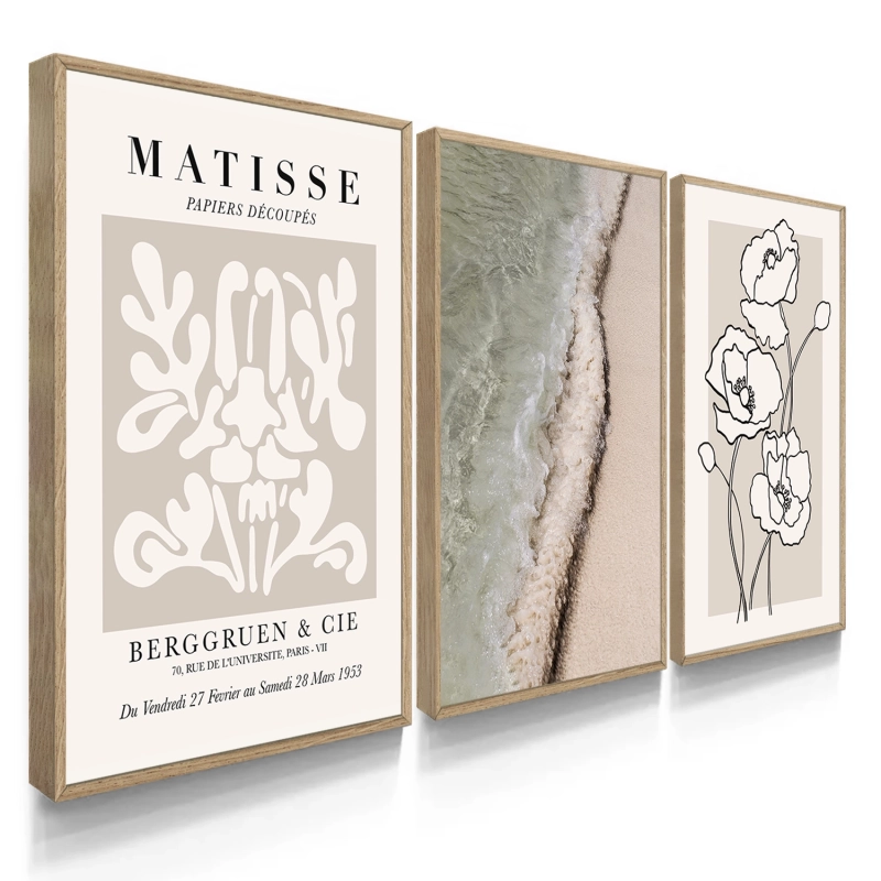 Quadro Decorativo Matisse Bege Mar Quadro Decorativo Matisse Bege Mar