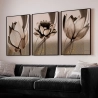 Quadro Decorativo Flor Platina