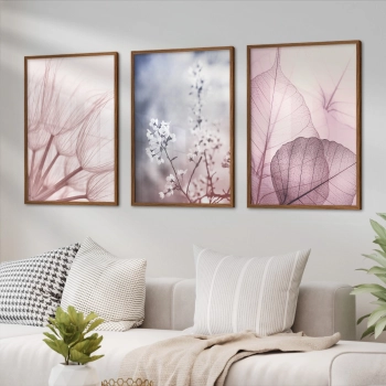 Quadro Decorativo Flores Rosé
