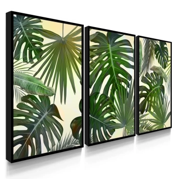 Quadro Decorativo Folhagens Verde