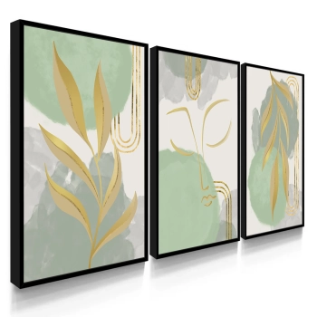 Quadro Decorativo Boho Alecrim Verdes