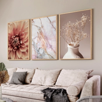 Quadro Decorativo Vaso Rosé
