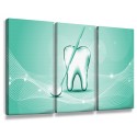 Quadro Decorativo Dentista Verde