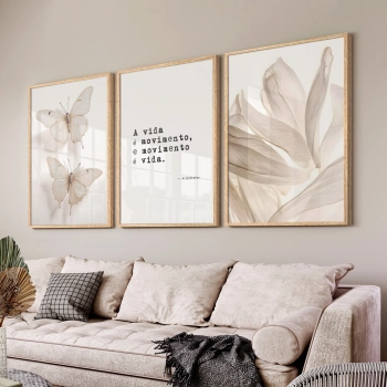 Quadro Decorativo Borboleta Movimento