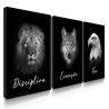 Quadro Decorativo Disciplina Dark